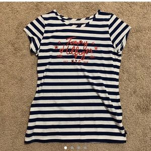 Tommy Hilfiger Striped navy and white baby tee